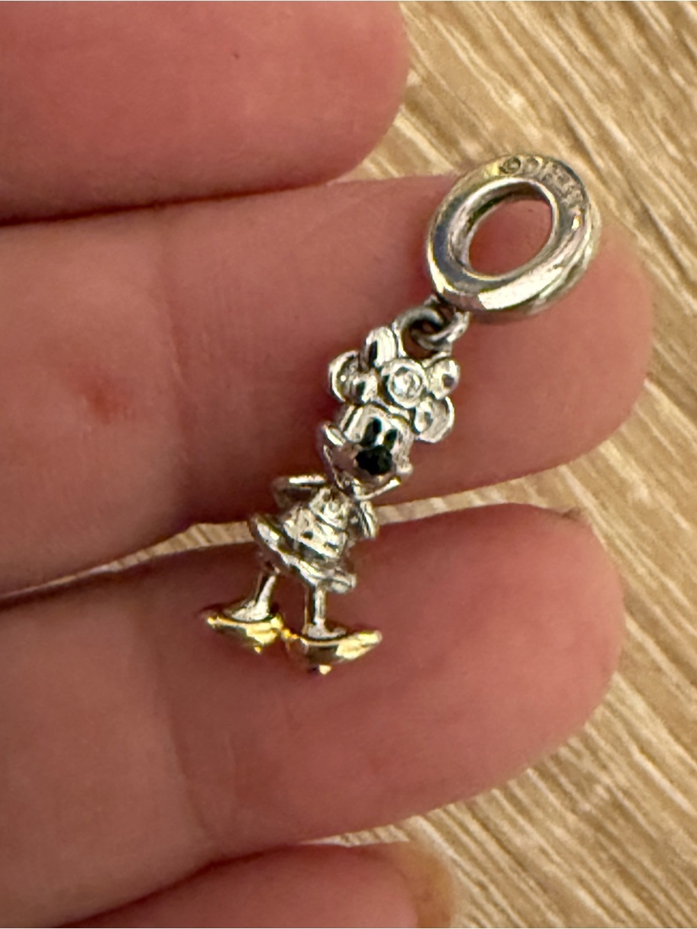 Silver and Gold Cartoon Character Dangle Charm